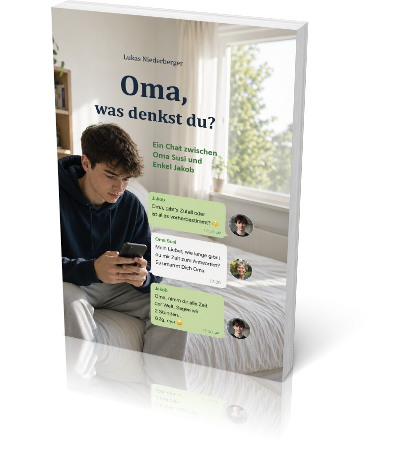 Buchwerbung: Oma, was denkst du?